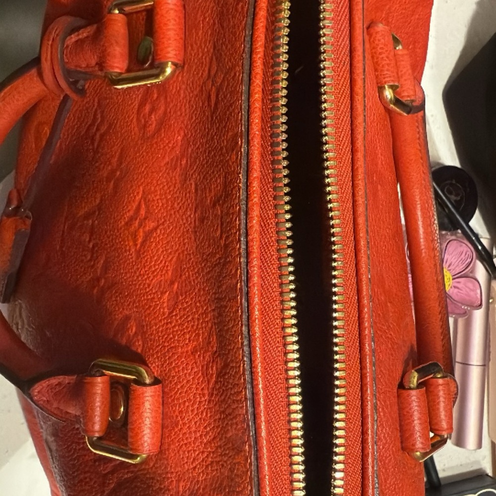 Elegant Red Leather Handbag